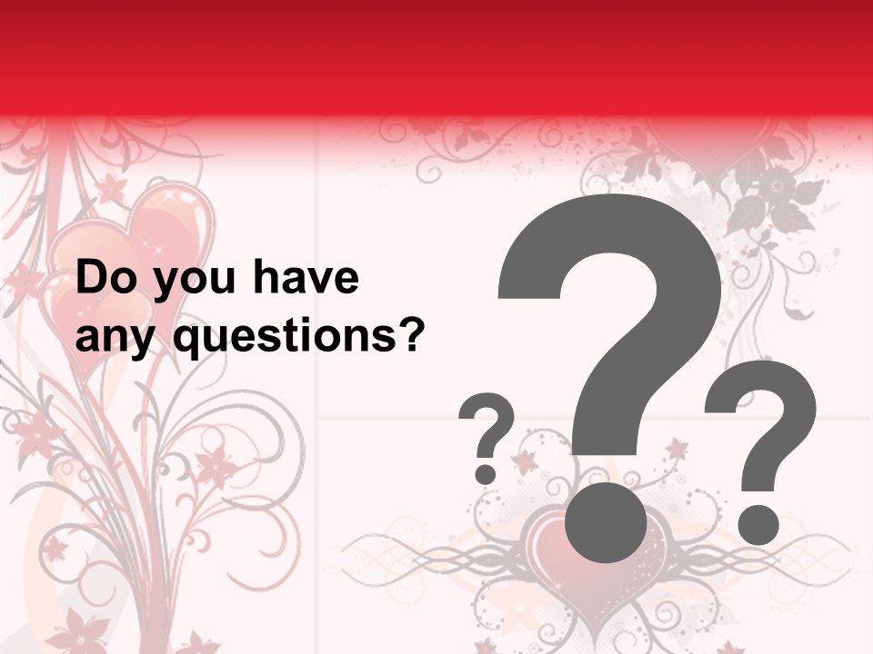 Flower Valentines Day Grunge PowerPoint Template