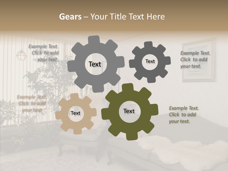 Livingroom Object Rest PowerPoint Template