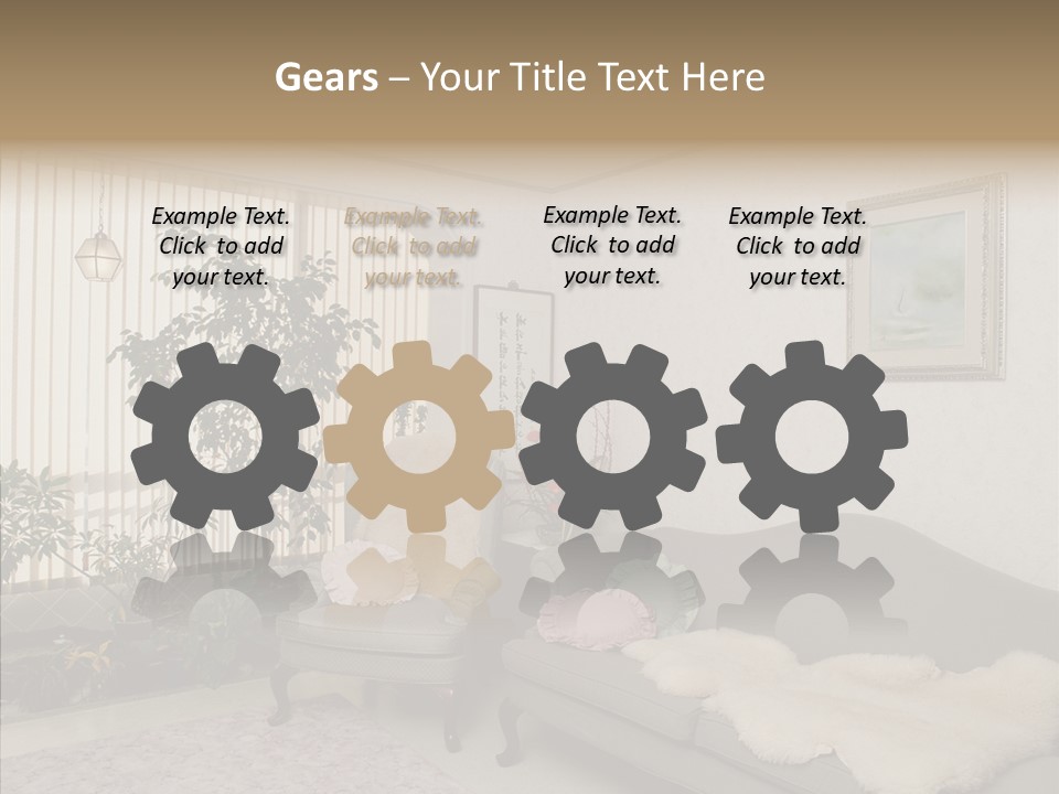 Livingroom Object Rest PowerPoint Template