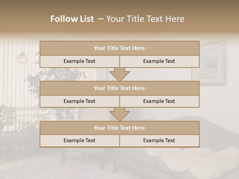 Livingroom Object Rest PowerPoint Template