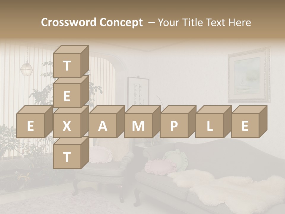 Livingroom Object Rest PowerPoint Template