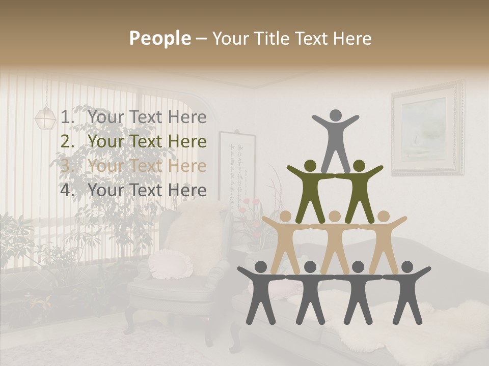 Livingroom Object Rest PowerPoint Template