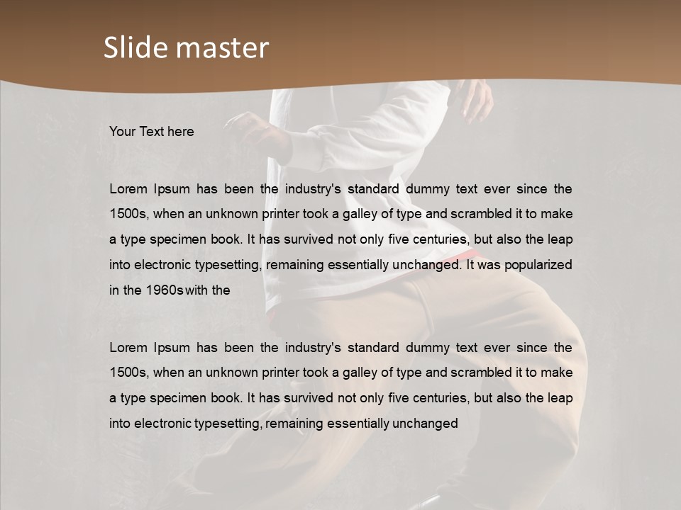 Jumping Motion Studio PowerPoint Template