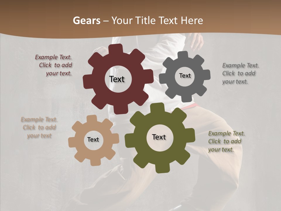 Jumping Motion Studio PowerPoint Template