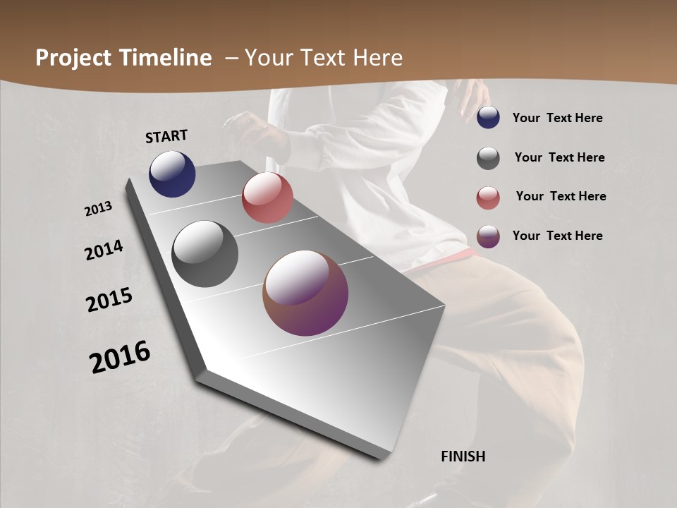 Jumping Motion Studio PowerPoint Template