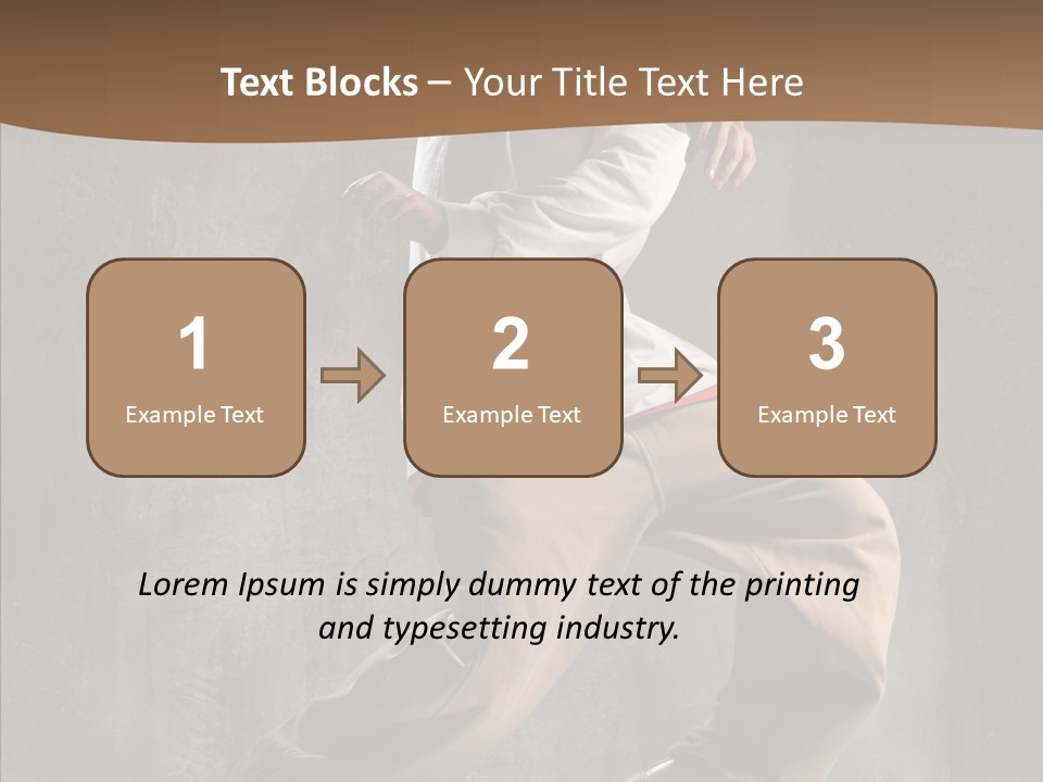 Jumping Motion Studio PowerPoint Template
