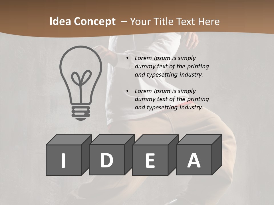 Jumping Motion Studio PowerPoint Template