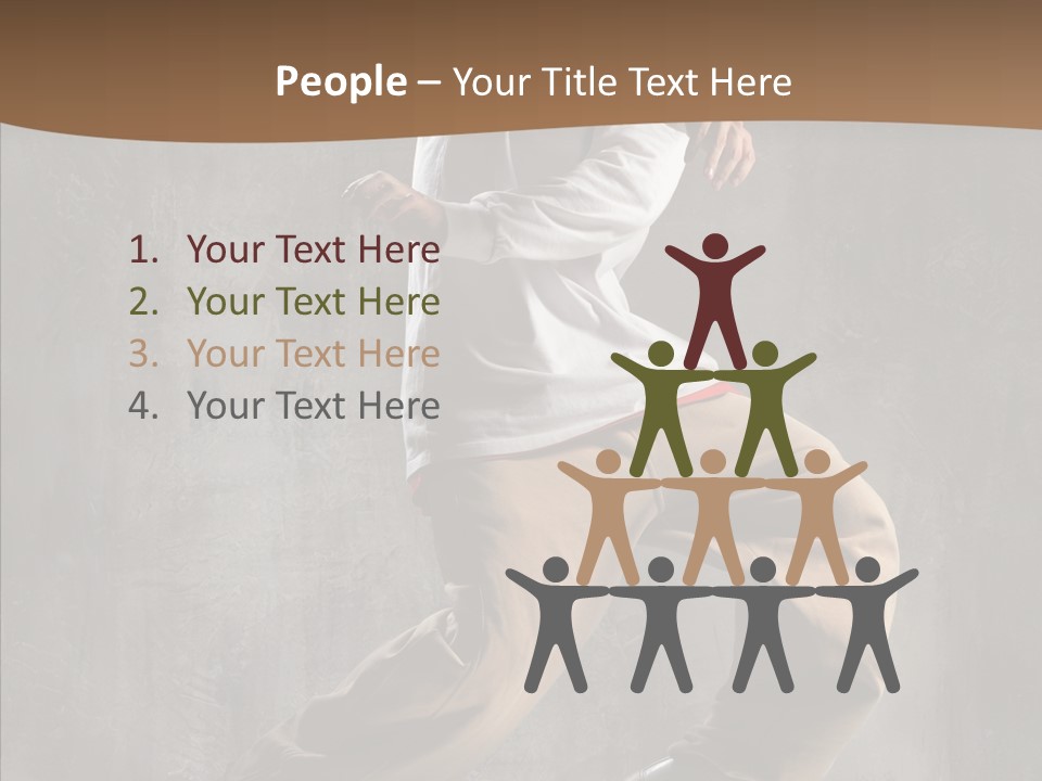 Jumping Motion Studio PowerPoint Template