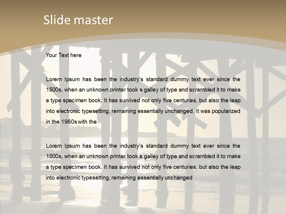 California Structure Outdoors PowerPoint Template