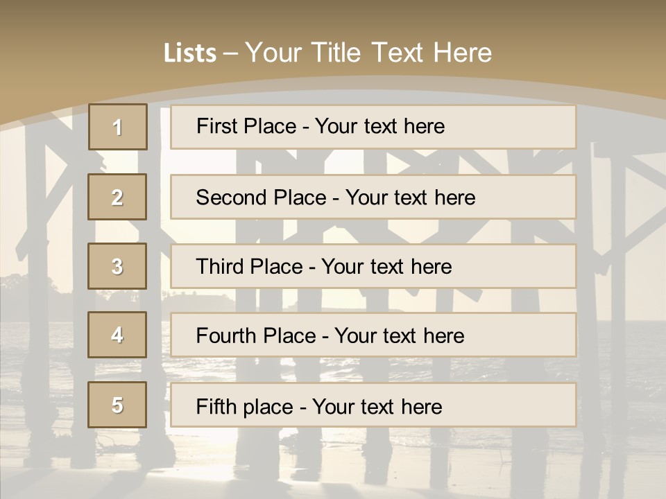 California Structure Outdoors PowerPoint Template