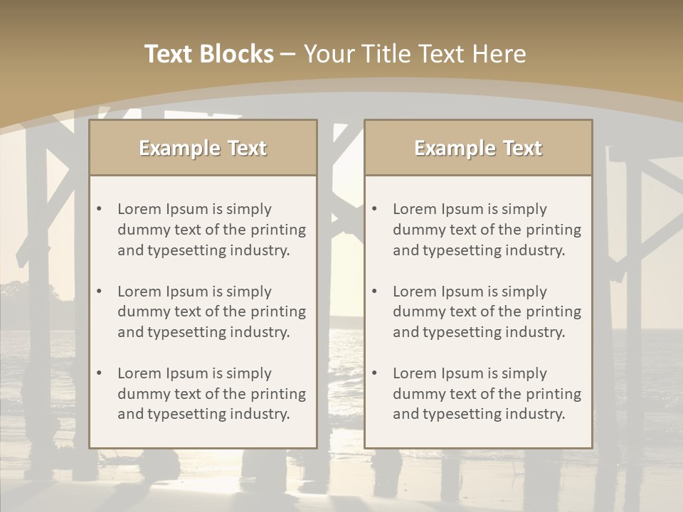 California Structure Outdoors PowerPoint Template