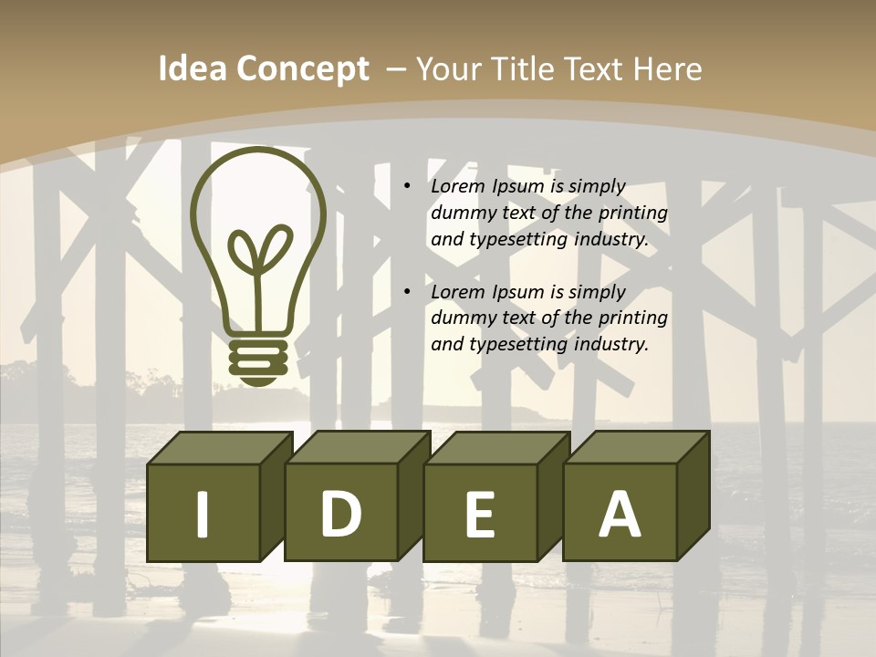 California Structure Outdoors PowerPoint Template