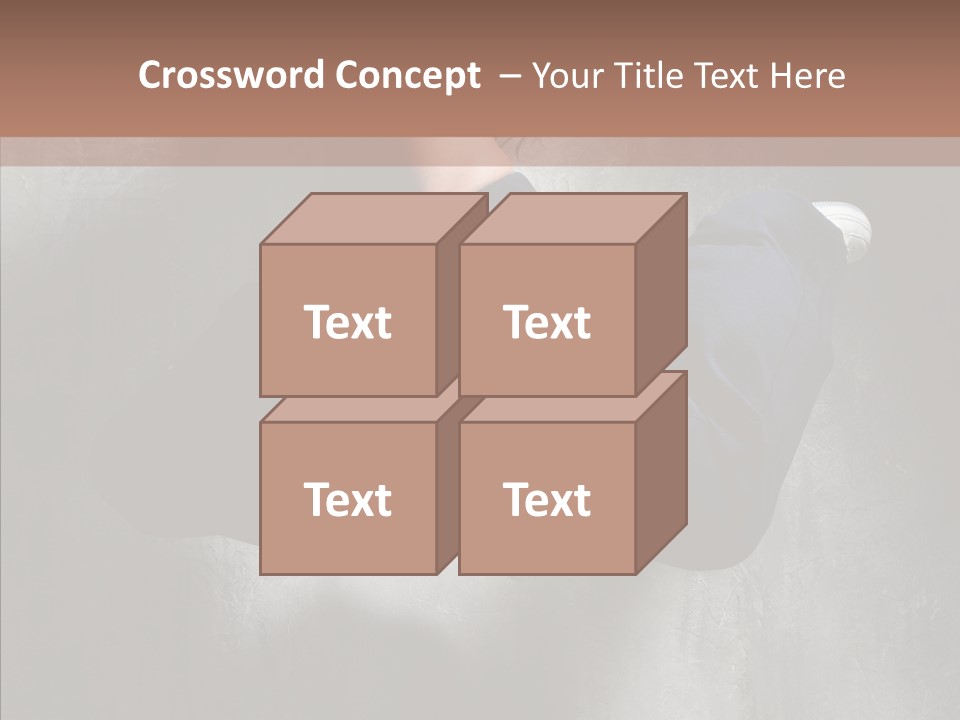 Clothing Female Pose PowerPoint Template