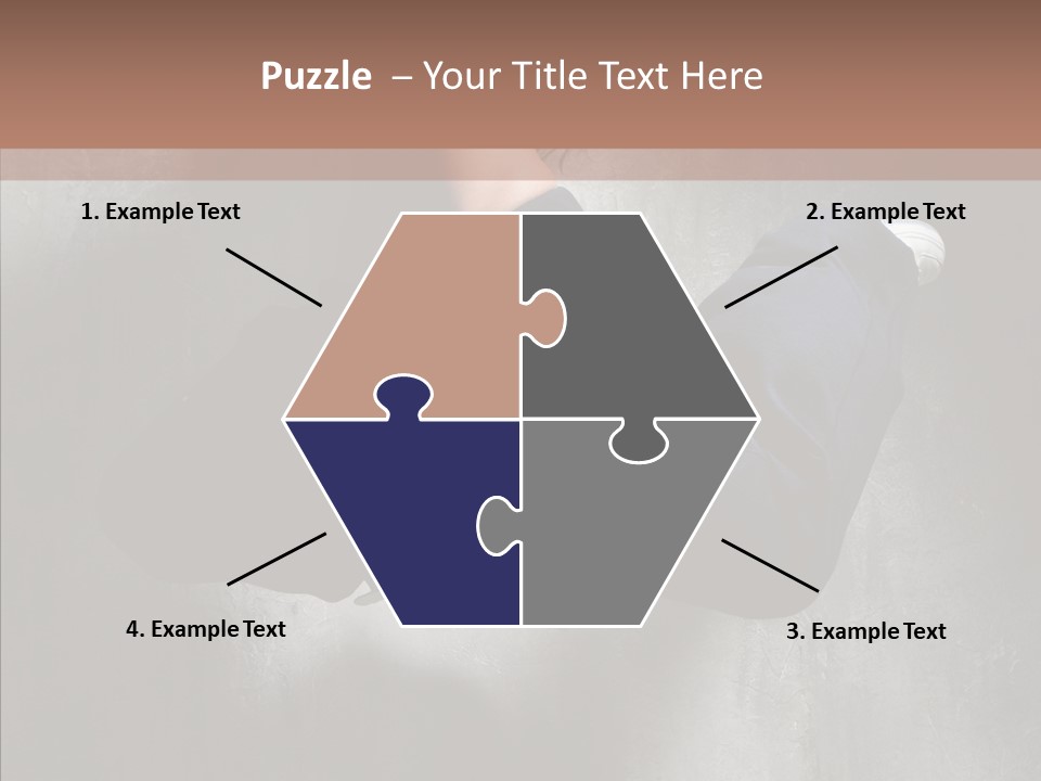 Clothing Female Pose PowerPoint Template