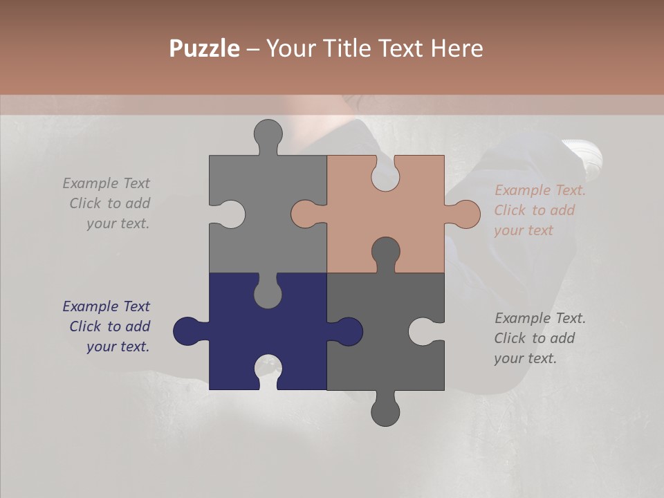 Clothing Female Pose PowerPoint Template