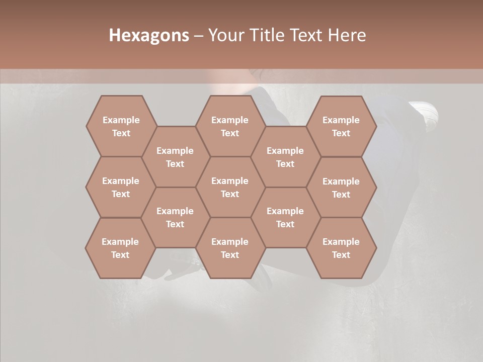 Clothing Female Pose PowerPoint Template