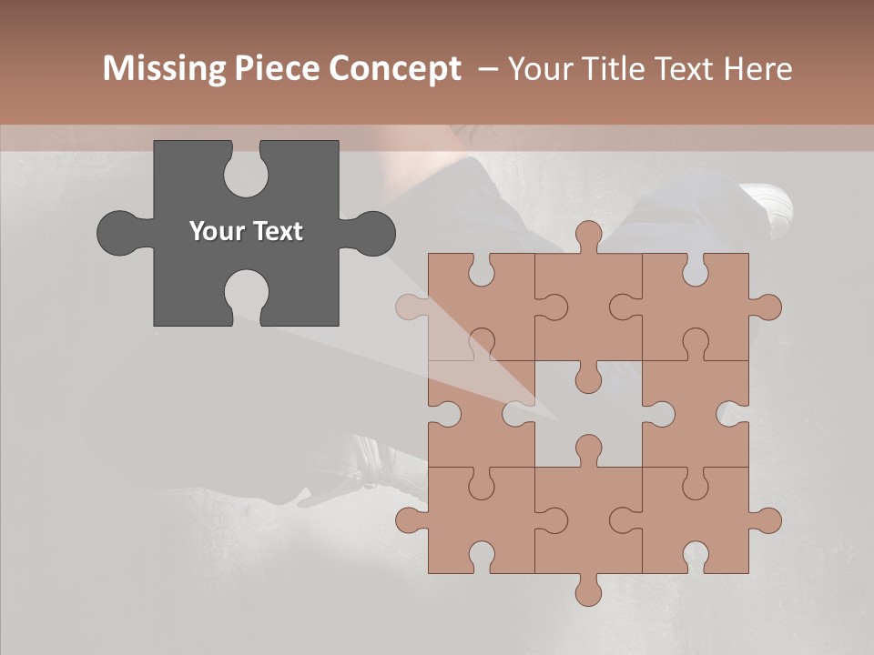 Clothing Female Pose PowerPoint Template