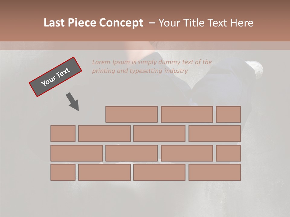 Clothing Female Pose PowerPoint Template