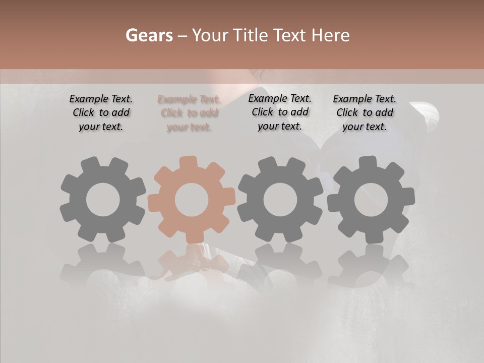 Clothing Female Pose PowerPoint Template