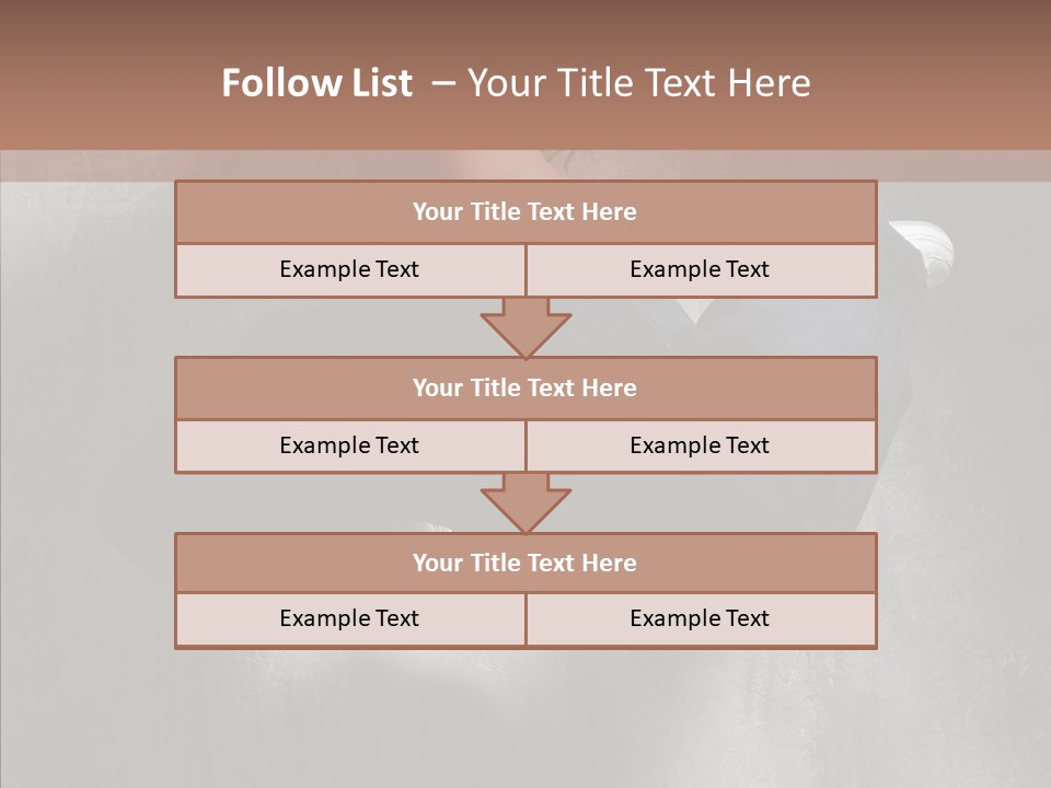 Clothing Female Pose PowerPoint Template