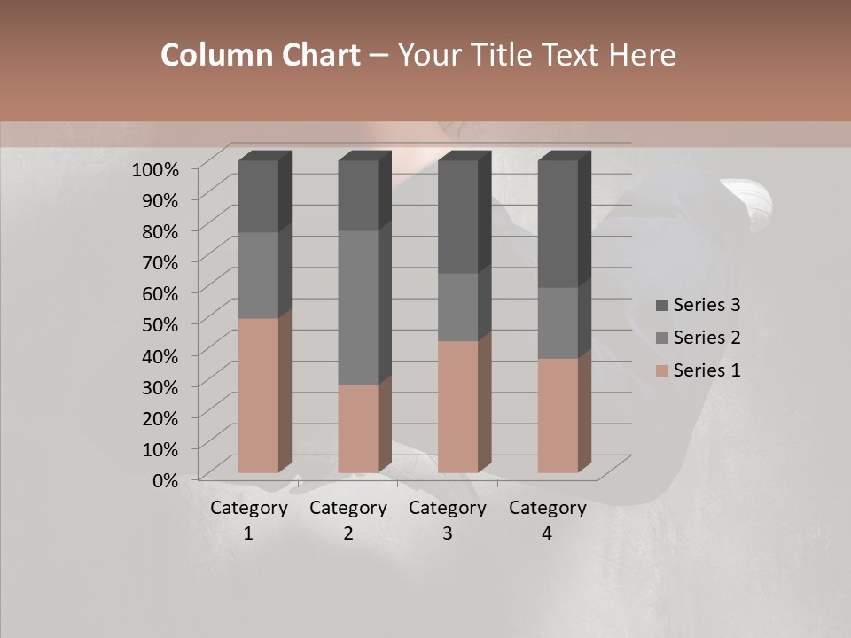 Clothing Female Pose PowerPoint Template