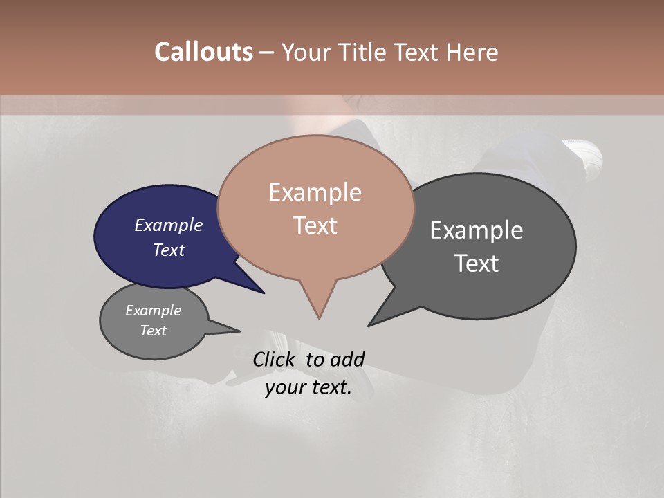 Clothing Female Pose PowerPoint Template