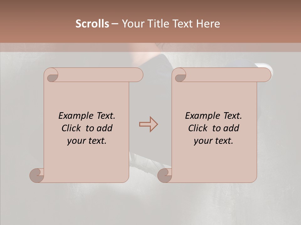 Clothing Female Pose PowerPoint Template