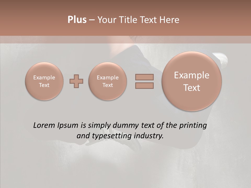 Clothing Female Pose PowerPoint Template