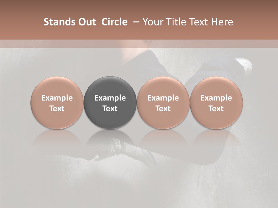 Clothing Female Pose PowerPoint Template