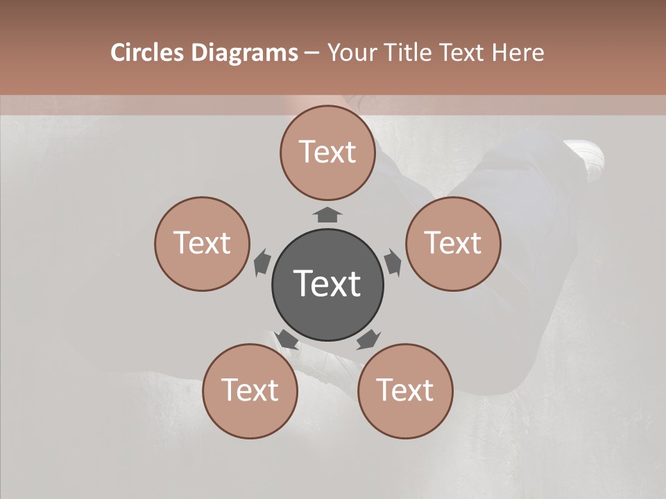 Clothing Female Pose PowerPoint Template