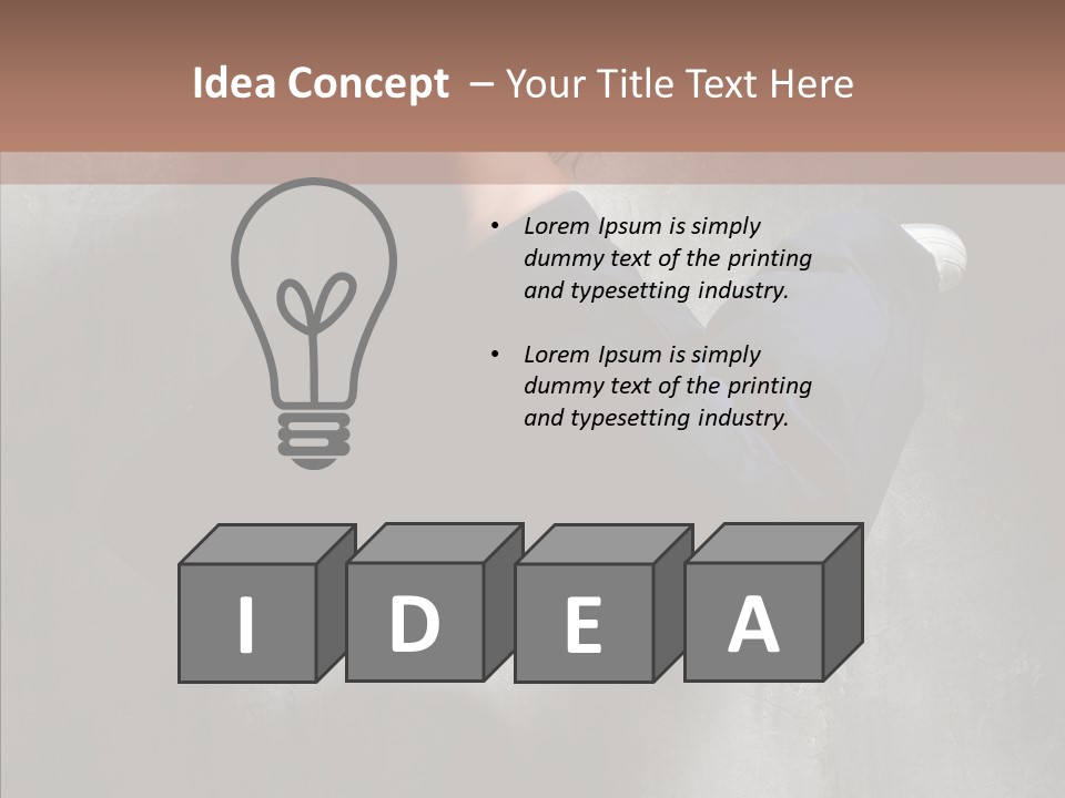 Clothing Female Pose PowerPoint Template