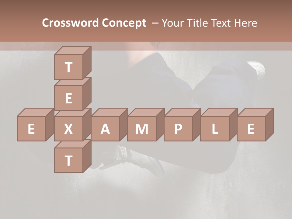 Clothing Female Pose PowerPoint Template