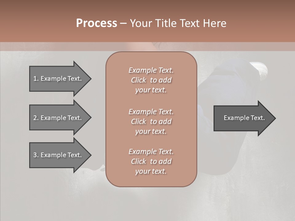 Clothing Female Pose PowerPoint Template