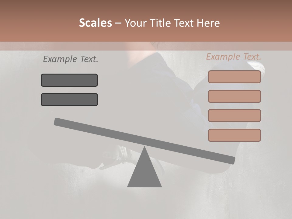 Clothing Female Pose PowerPoint Template