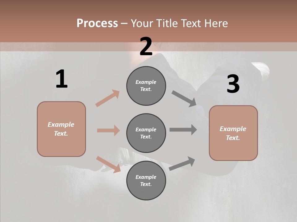 Clothing Female Pose PowerPoint Template