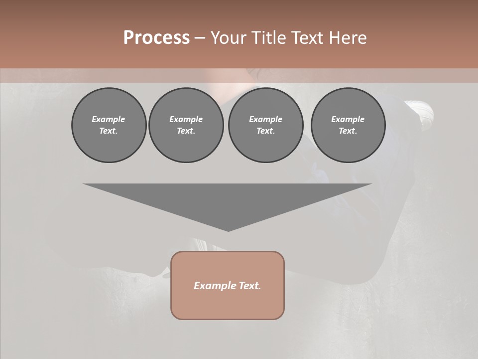 Clothing Female Pose PowerPoint Template