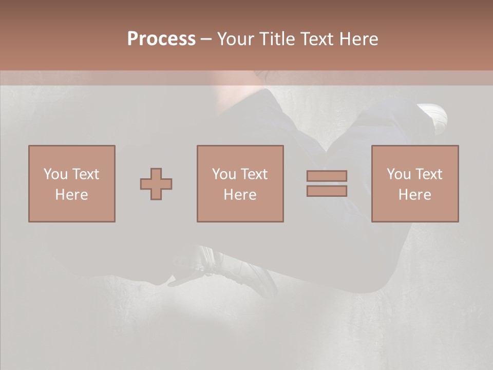 Clothing Female Pose PowerPoint Template