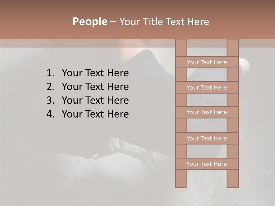 Clothing Female Pose PowerPoint Template