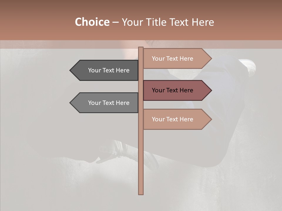 Clothing Female Pose PowerPoint Template