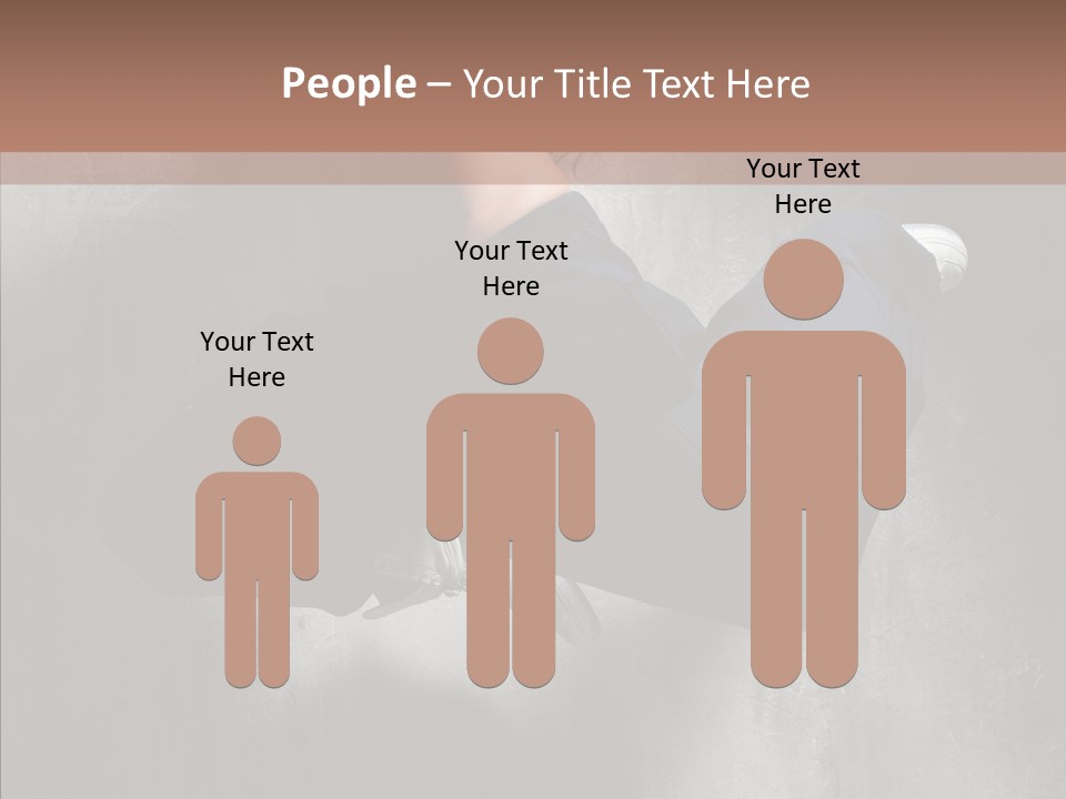 Clothing Female Pose PowerPoint Template