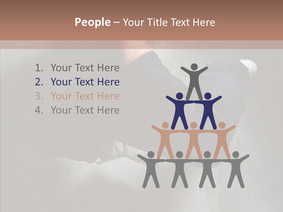 Clothing Female Pose PowerPoint Template