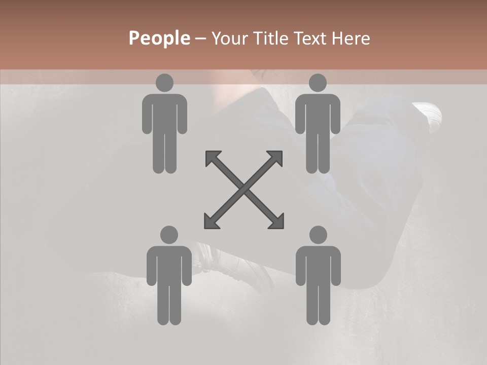 Clothing Female Pose PowerPoint Template