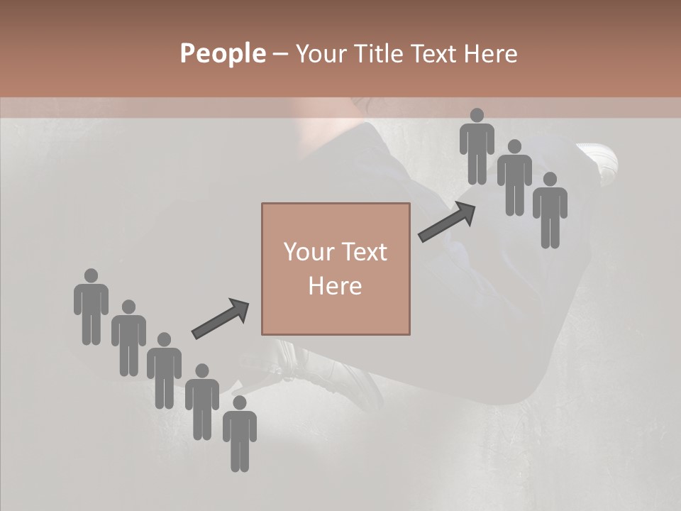 Clothing Female Pose PowerPoint Template