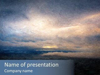 Sky Cloudy Artistic PowerPoint Template