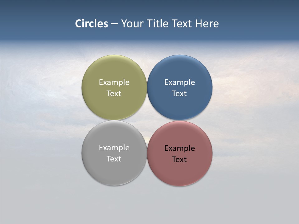 Sky Cloudy Artistic PowerPoint Template