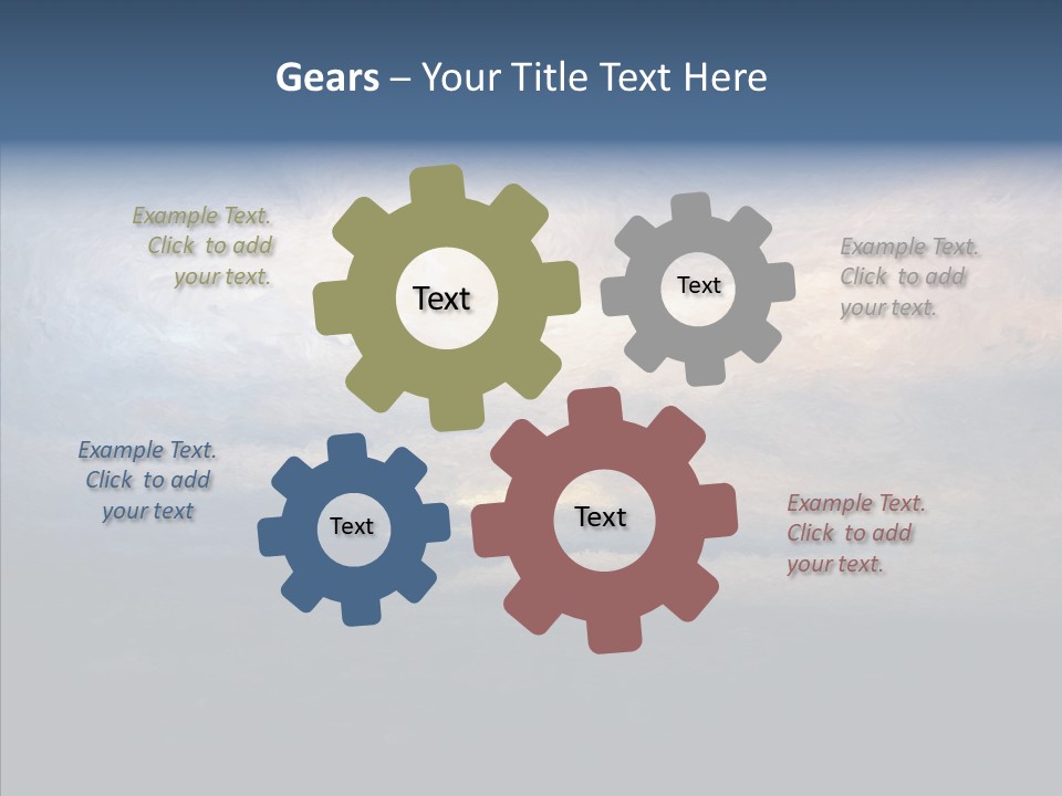 Sky Cloudy Artistic PowerPoint Template