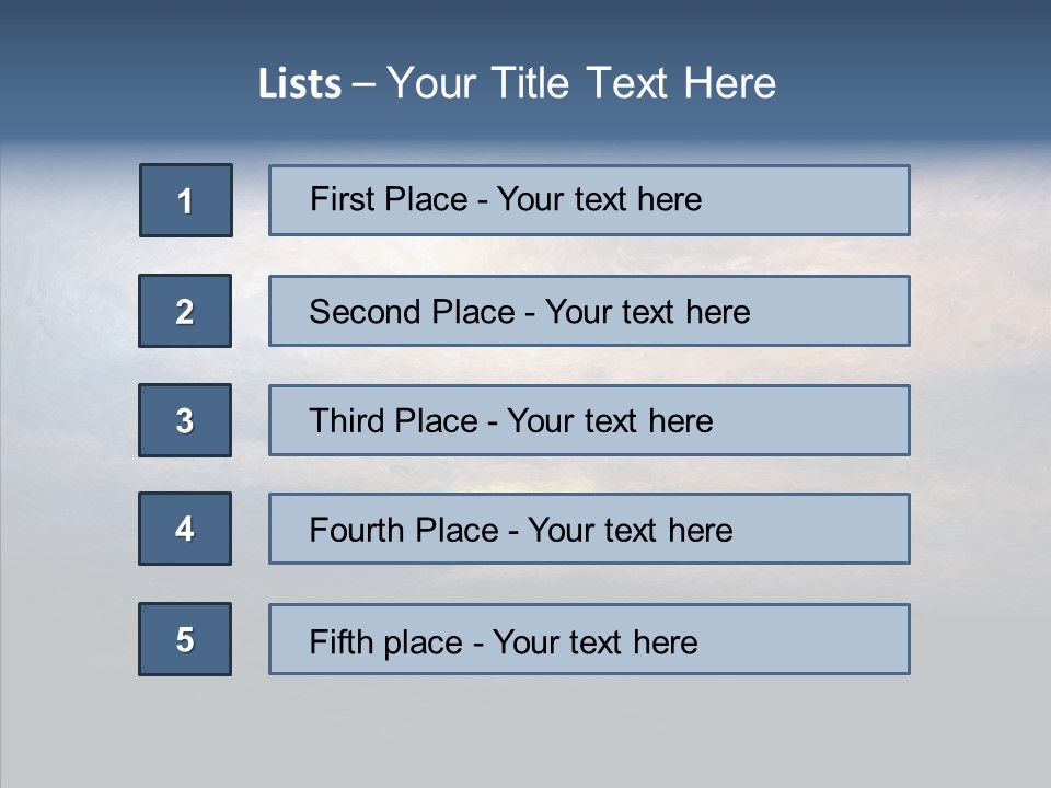 Sky Cloudy Artistic PowerPoint Template