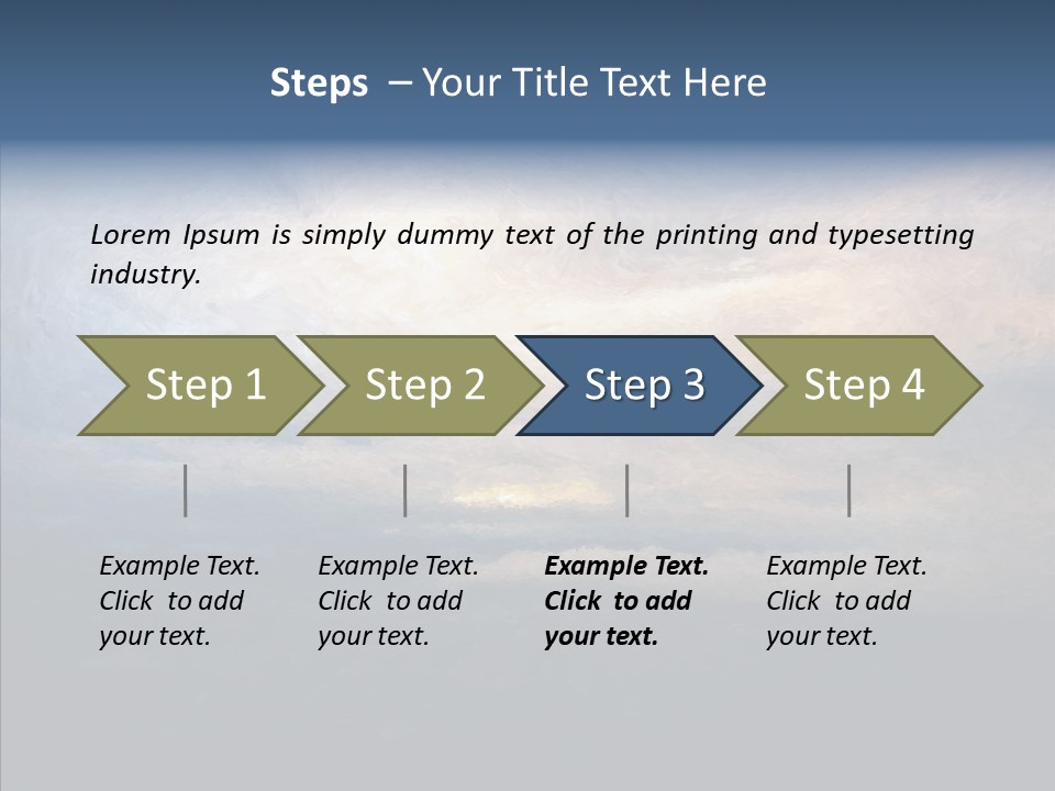 Sky Cloudy Artistic PowerPoint Template