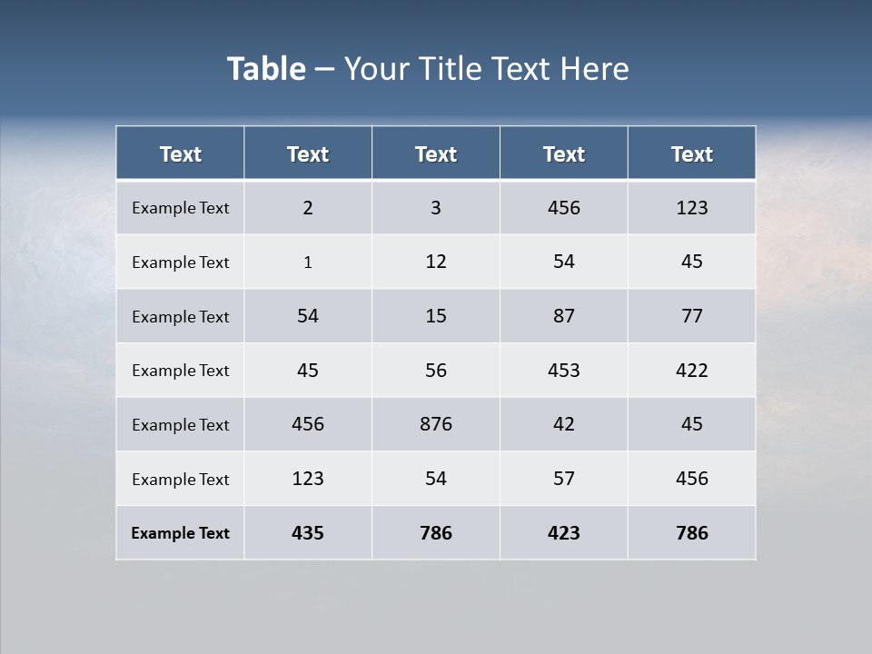 Sky Cloudy Artistic PowerPoint Template