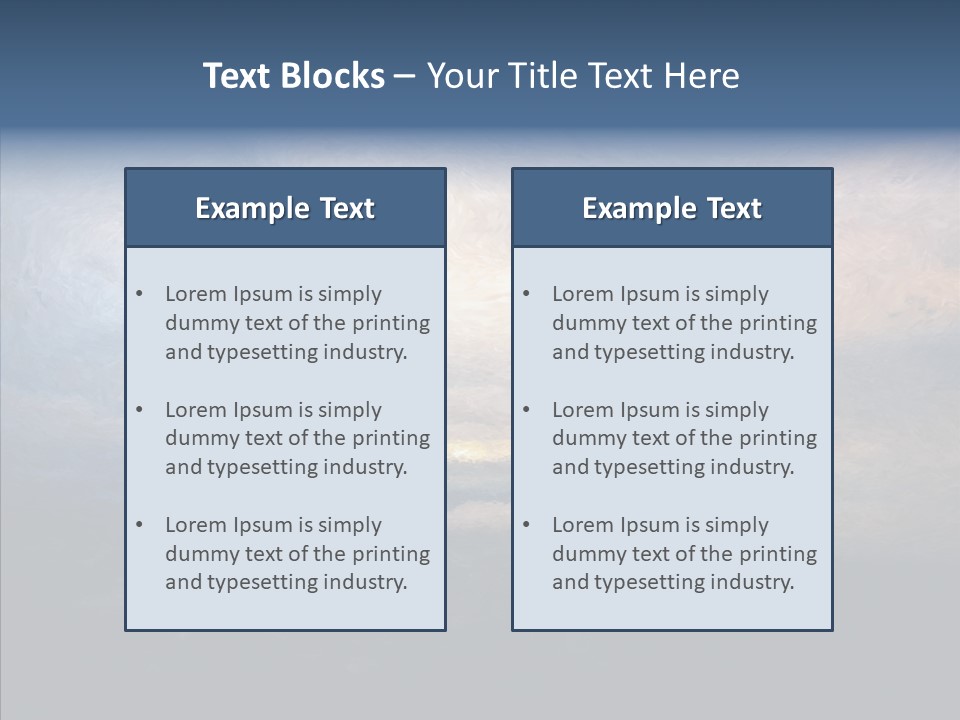 Sky Cloudy Artistic PowerPoint Template